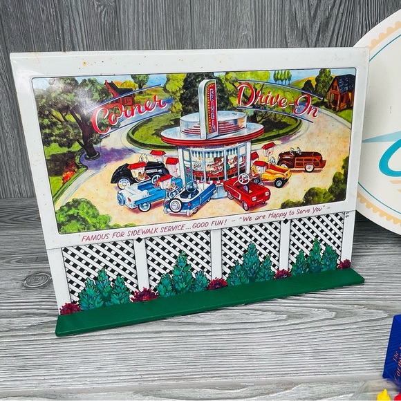 Vintage hallmark kiddie car movie , sign , trash can , news paper, mechanic ect - Picture 11 of 16